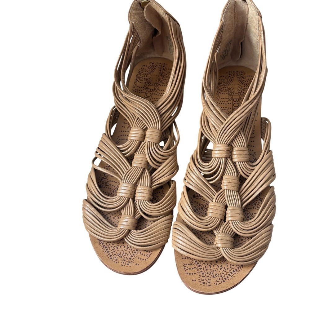 Womens Leather Strappy Gladiator Sandals Size 6 Boho Resort‎ Coastal Euro Summer